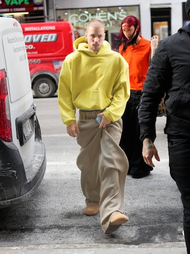 Justin Bieber visto el 29 de enero de 2025 en la ciudad de Nueva York.