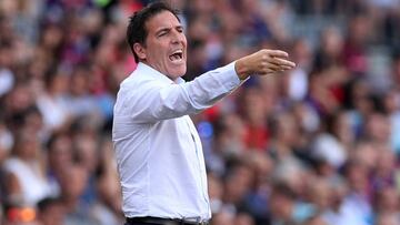 Berizzo, en el Camp Nou