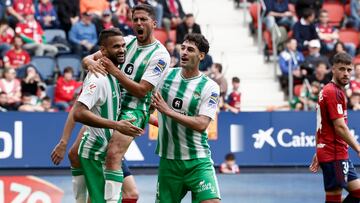 Fornals, con Willian José y Johnny.