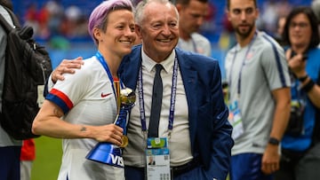 Rapinoe y Aulas después del Mundial de Francia 2019.