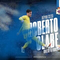 Oficial: Roberto Olabe, quinto fichaje del Deportivo