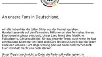 <strong>ALEMANIA ARENGA A SU AFICIÓN.</strong>