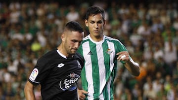 Aissa Mandi, con el Betis, en el partido ante el Deportivo de la segunda jornada de LaLiga Santander.