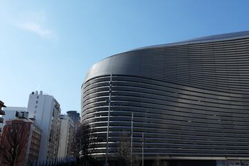 Imagen de la fachada exterior del nuevo Santiago Bernabéu.