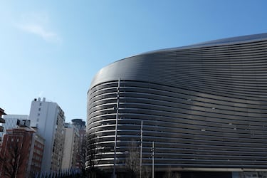 Imagen de la fachada exterior del nuevo Santiago Bernabéu.