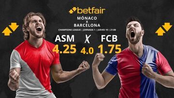 AS Mónaco vs. FC Barcelona: horario, TV, pronósticos, estadísticas y clasificación