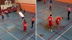 Se cae el techo en mitad de un partido de baloncesto en Sevilla y golpea a un joven en la cabeza
