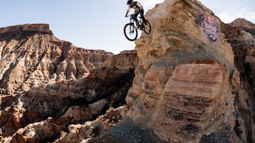 Dylan Stark competes at Red Bull Rampage in Virgin, Utah, USA on October 19, 2025