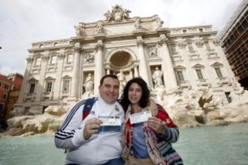 Cientos de aficionados madridistas ya se encuentran en Roma para animar a su equipo en Champions.