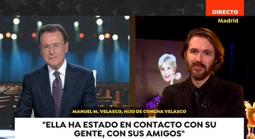 Matías Prats conecta en directo con Manuel, el hijo de Concha Velasco.