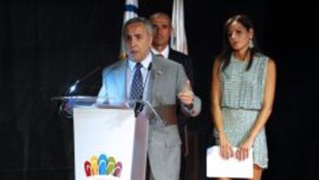 Alejandro Blanco, presidente del COE y de Madrid 2020, en un acto en Madrid antes de acudir al hermanamiento con el Sella.