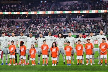 Players of Mexico during the game international friendly between Mexican National team (Mexico) and Canada at AT-T Stadium, on September 10, 2024, Arlington, Texas, United States.