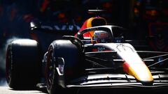 Max Verstappen y su Red Bull, durante el GP de F1 Azerbaiyán en Bakú