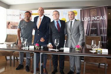 Ferrer y Palacios presentaron el Barcelona-Perú de leyendas