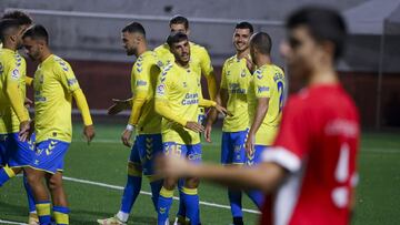 Las Palmas disputa un amistoso en Firgas cargado de goles