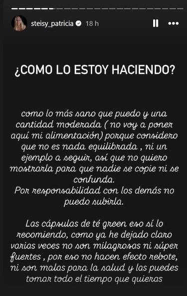 El truco de Patricia Steisy para perder 50 kilos en cinco meses: “Hace el efecto de 7 tazas de té”