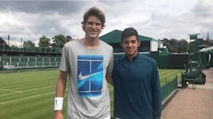 Garin y Jarry sorprenden y jugarán juntos en Wimbledon