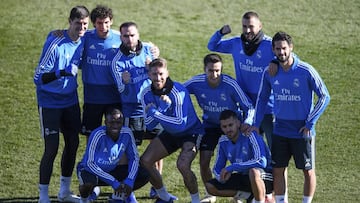 Entrenamiento a puerta abierta del Real Madrid