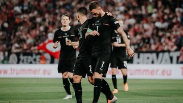 Arnautovic marcó el primer gol de Austria.