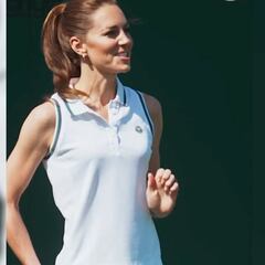 Watch Kate Middleton challenge Roger Federer on Wimbledon court