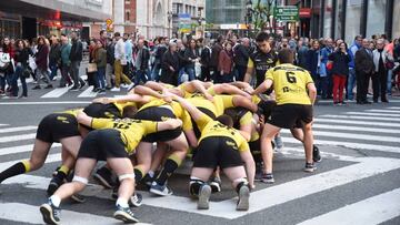 Melé en el centro de Bilbao