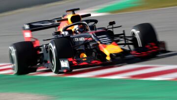 El Red Bull RB15 de Max Verstappen (Test F1 2019). 