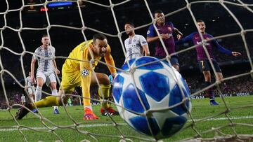 Así marcó Rafinha el primer gol del Barça.