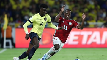 Jhon Arias, la figura de Colombia ante Ecuador