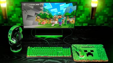 razer minecraft perifericos hardware pc teclado raton cascos auriculares alfombrilla