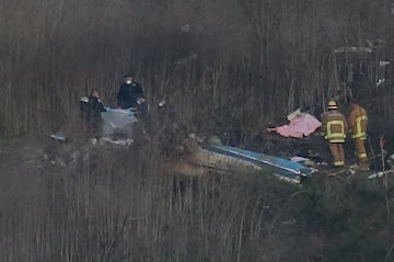 Aerial images of the accident site.