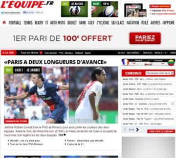 Portadas de la prensa extranjera