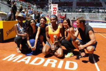 Serena Williams celebra su triunfo.