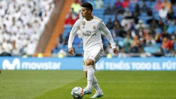 James Rodríguez juega 12 minutos ante el Osasuna y se alista para el derbi ante Atlético de Madrid