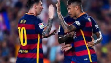 IMPRESCINDIBLES. Messi y Neymar forman una dupla atacante brutal en el Barça de Luis Enrique.