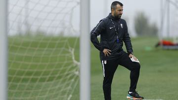 Diego Mart&iacute;nez en un entrenamiento.