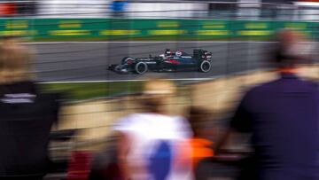 Fernando Alonso durante el GP Bélgica 2016.