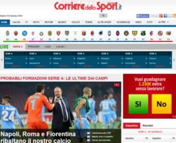 Portadas de la prensa extranjera