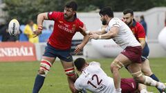 Imagen del partido de rugby del Seis Naciones B entre Espa&ntilde;a y Georgia.