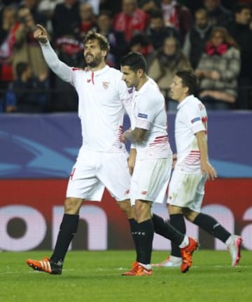 Fernando Llorente celebra el 1-0.