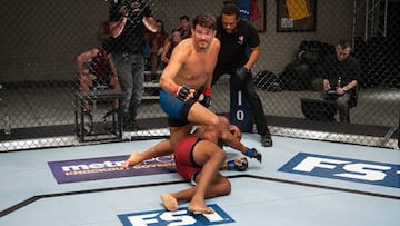 Juan Espino durante las semifinales del TUF en el Apex de Las Vegas.