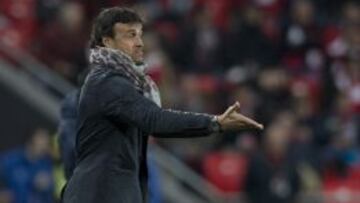 Luis Enrique, durante el partido.