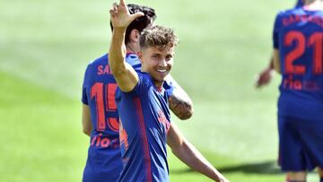 Llorente celebra su gol en el Elche-Atlético