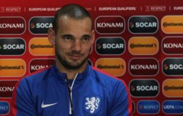 Wesley Sneijder en octubre de 2015.