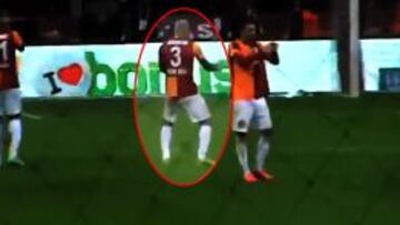 Galatasaray ve racista juzgar a Melo su 'baile de celebración'
