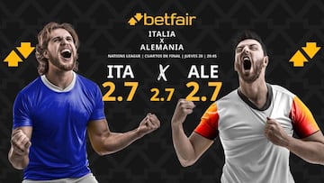 Italia vs. Alemania: horario, dónde ver, pronósticos y cuadro