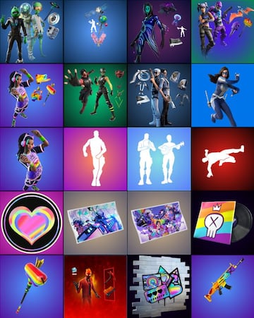 Todos los objetos y packs actualizados para la tienda tras el parche 21.50 de Fortnite