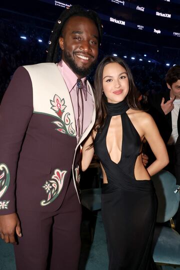 Shaboozey y Olivia Rodrigo durante la gala de los Premios Grammys 2025 celebrados en Los ?ngeles.