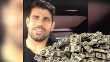 "Mister money": Diego Costa sube un vídeo y se burlan de él en Brasil