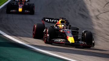 Max Verstappen y Sergio Pérez (Red Bull RB18). Interlagos, Brasil. F1 2022.