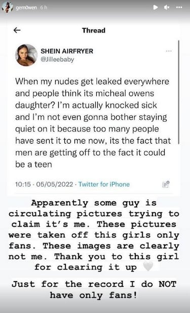 Michael Owen, ¡°horrorizado¡± porque su hija ha sido confundida con una modelo de OnlyFans